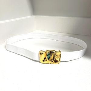 Vintage White Paquette Belt